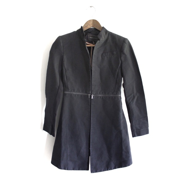 BCBGMAXAZRIA Women's Arelia Silk Blend A Line Jacket Preowned XXS - Picture 2 of 13